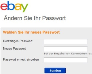 eBay-Passwort ändern